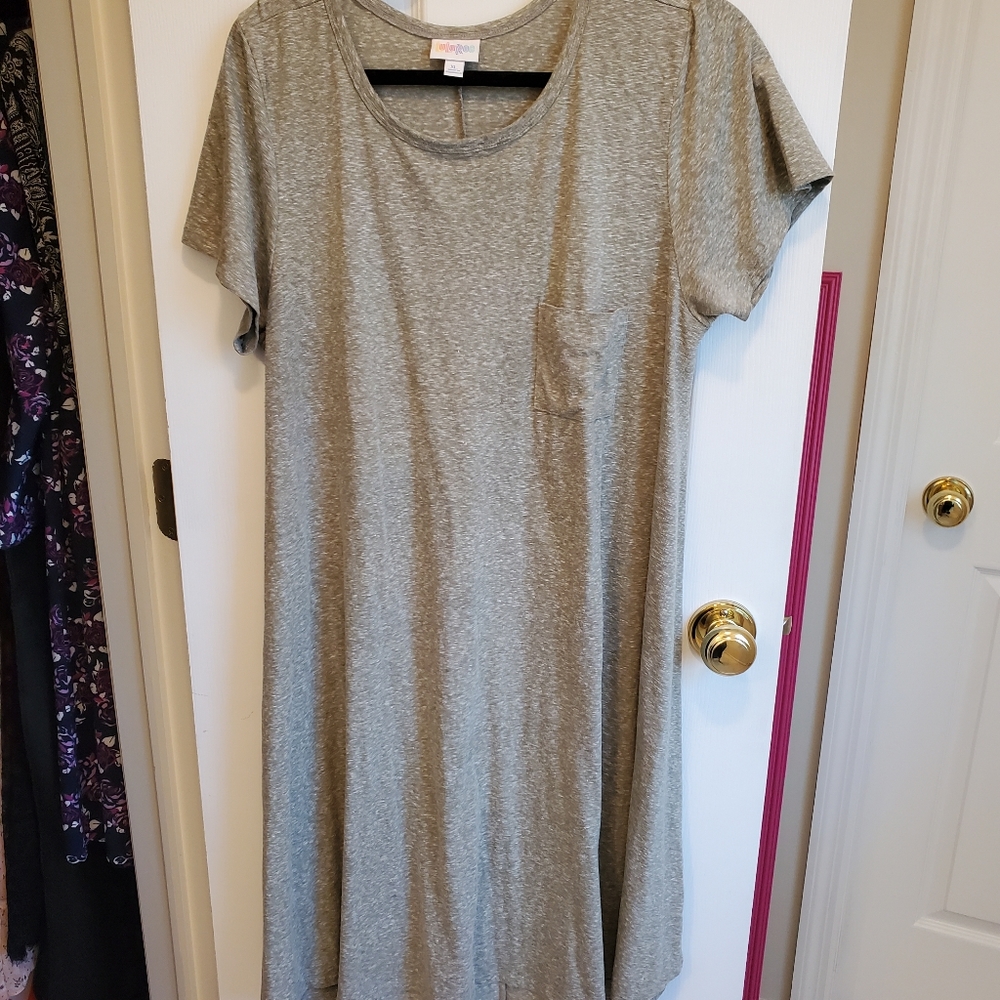 LuLaRoe Green Space Dyed Carly - XL